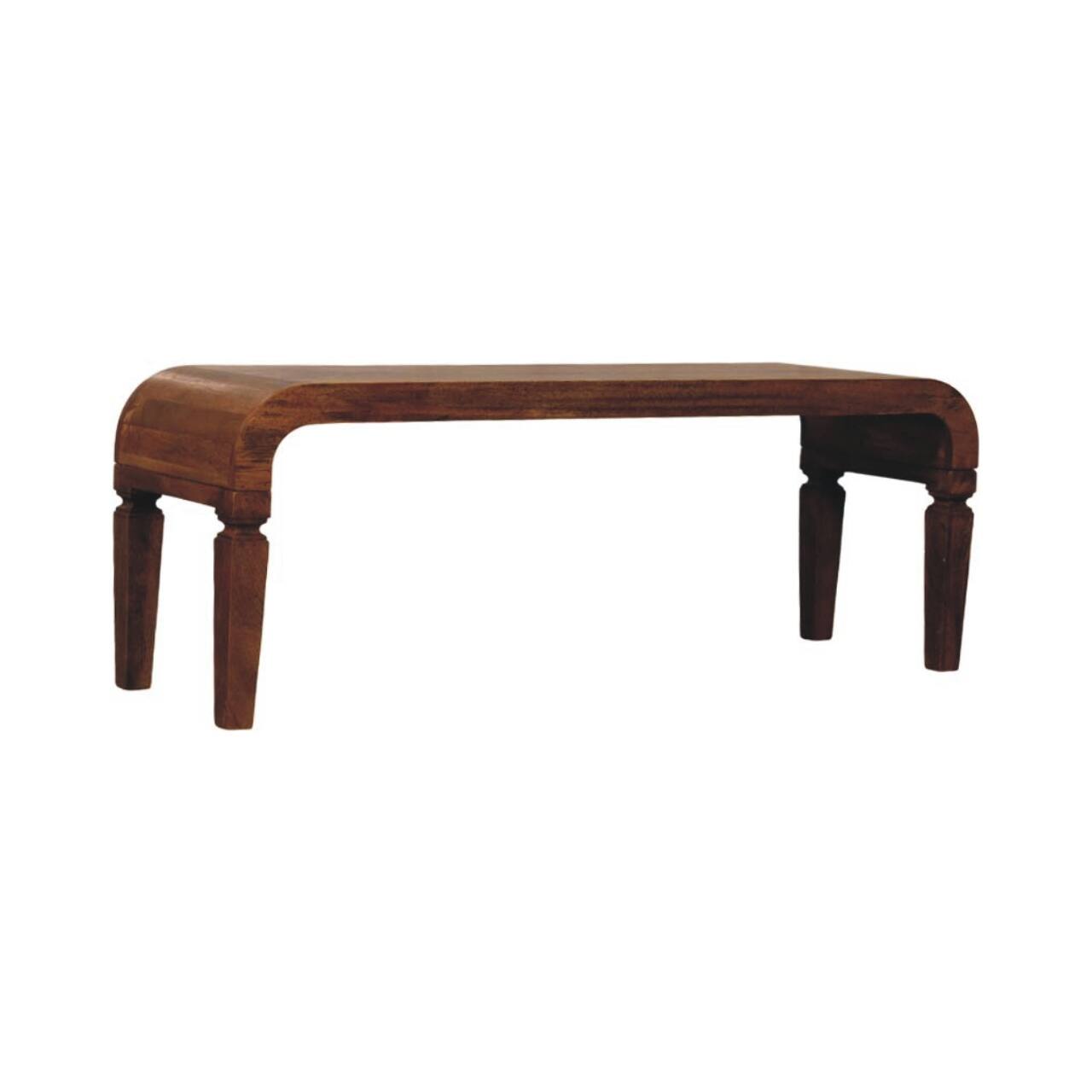 Left. Artisan Furniture - Artisan Furniture Solid Wood Arcus Coffee Table - Brown.