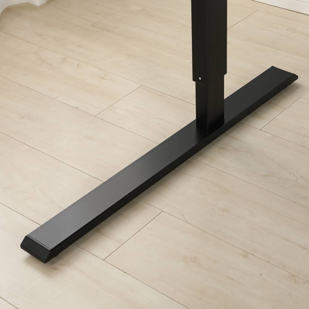 Alt View 6. Loheer - Loheer L-Shaped Standing Desk 59 Inch Electric Height Adjustable Corner Sit Stand Computer Desk Rustic Brown - Rustic Brown.