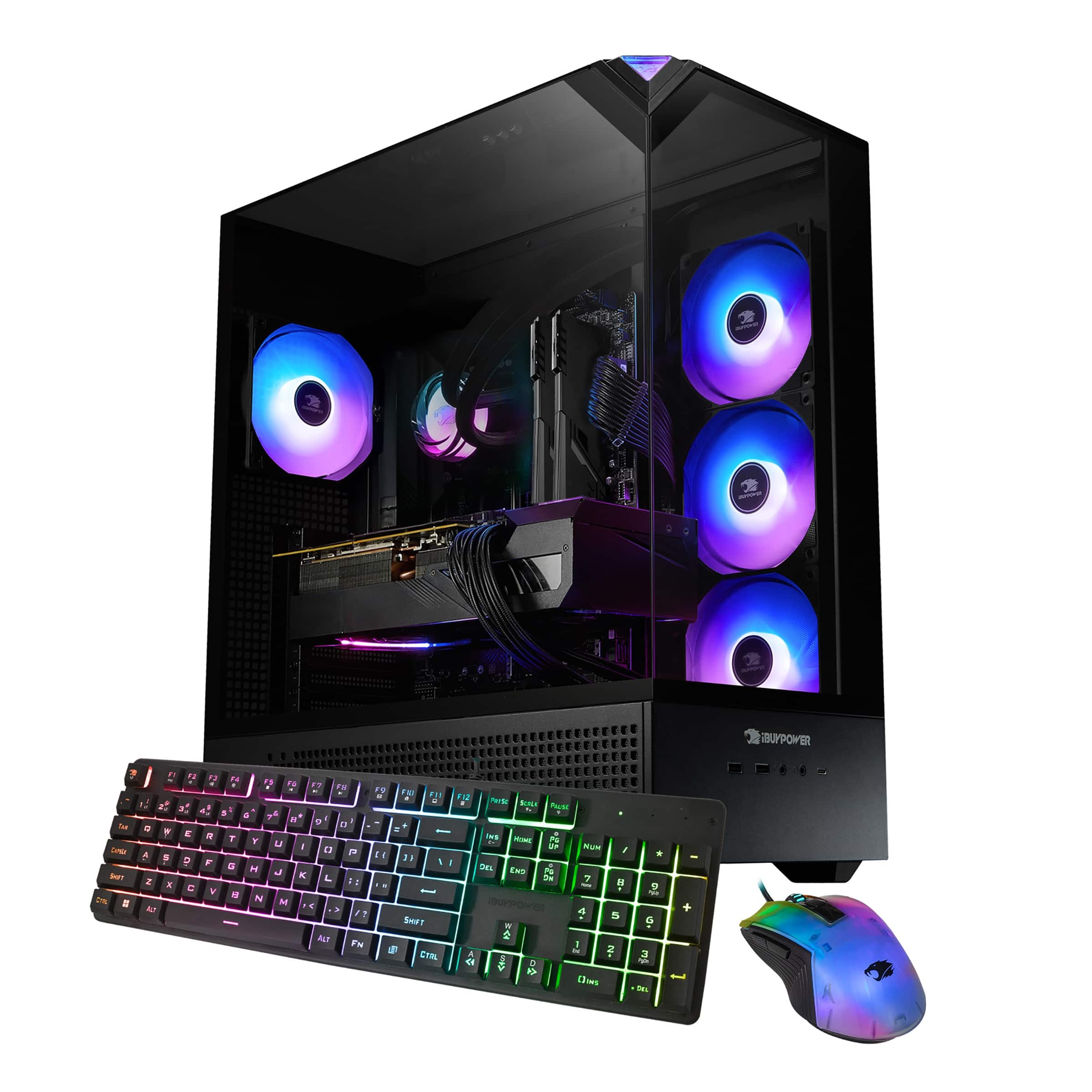 iBUYPOWER - Element Gaming Desktop PC - Intel Core Ultra 7 270K Plus, NVIDIA RTX 5070 12GB, 32GB DDR5 RAM, 1TB SSD - Black