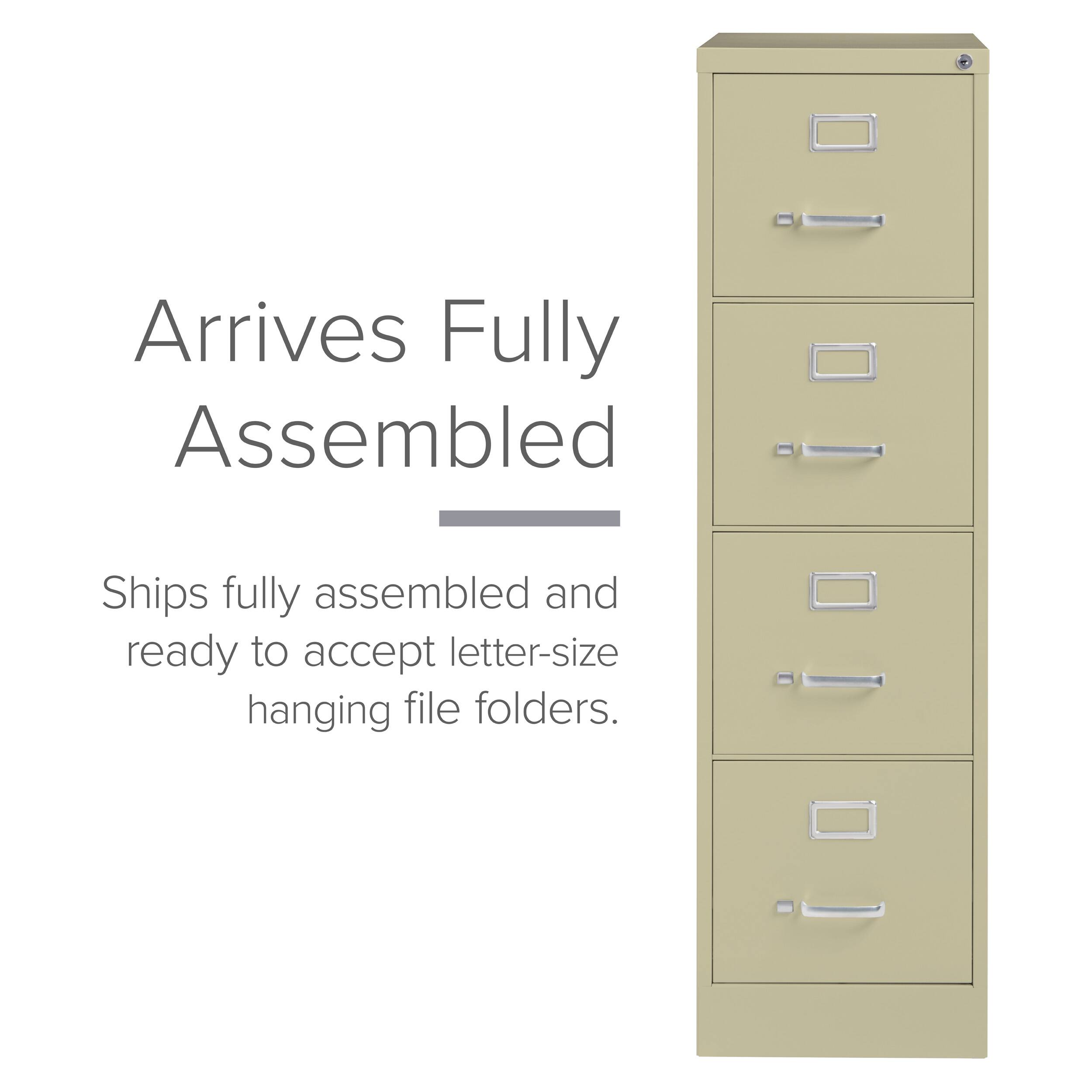 Arrives Fully Assembled

Ships fully assembled and ready to accept letter-size hanging file folders.