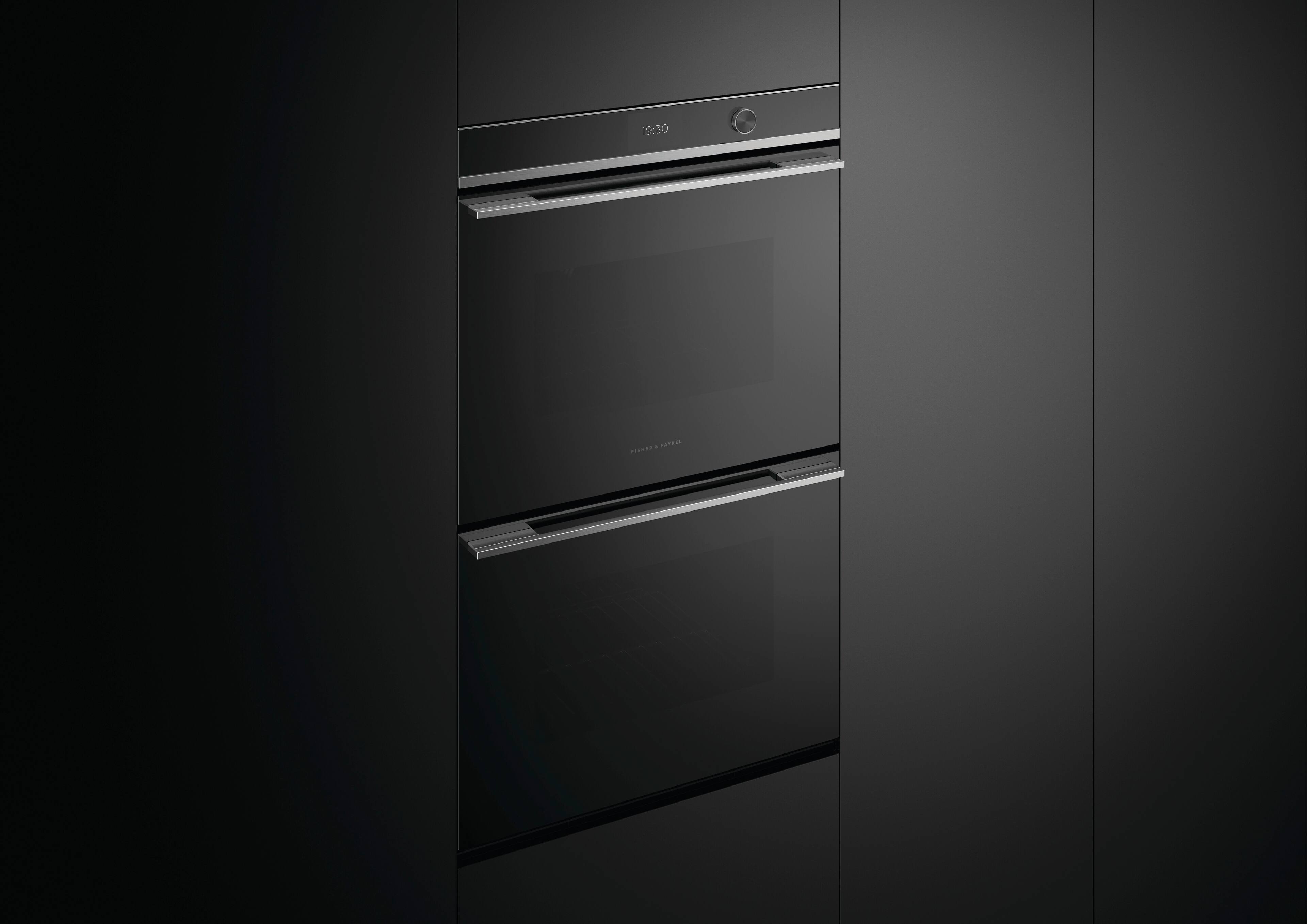 Alt View 15. Fisher & Paykel - 30-in Built-In Electric Convection Double Wall Oven - Stainless Steel.