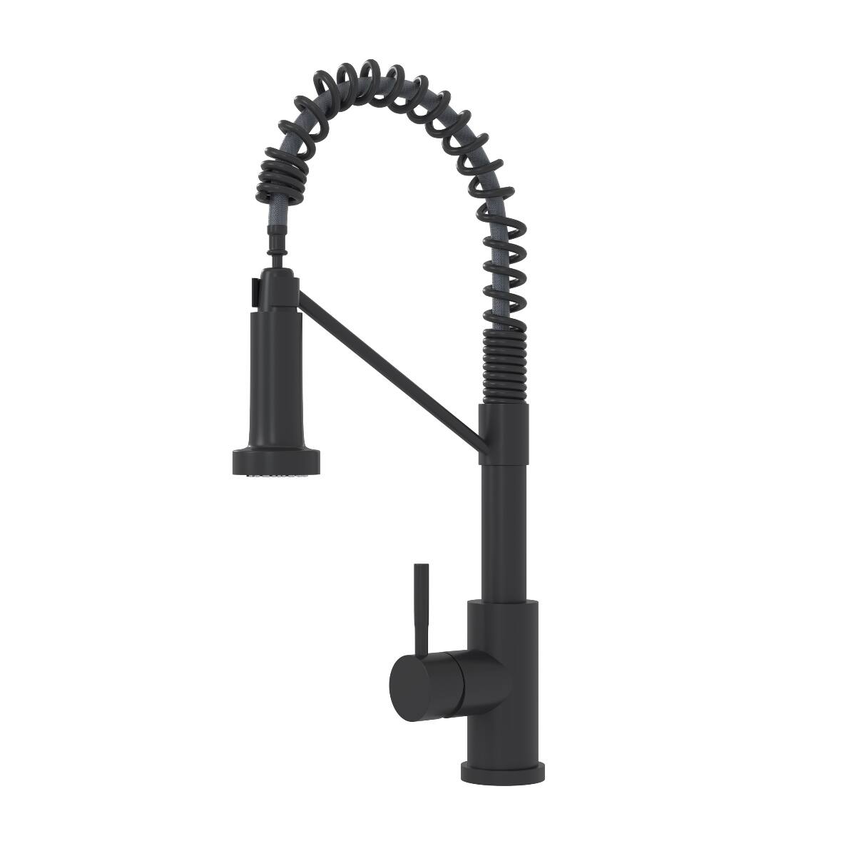 Alt View 1. Ropilly - Ropilly Single Handle Kitchen Faucet Matte Black Pull Down Modern Kitchen Sink Faucet 19 Inch Stainless Steel - Matte Black.