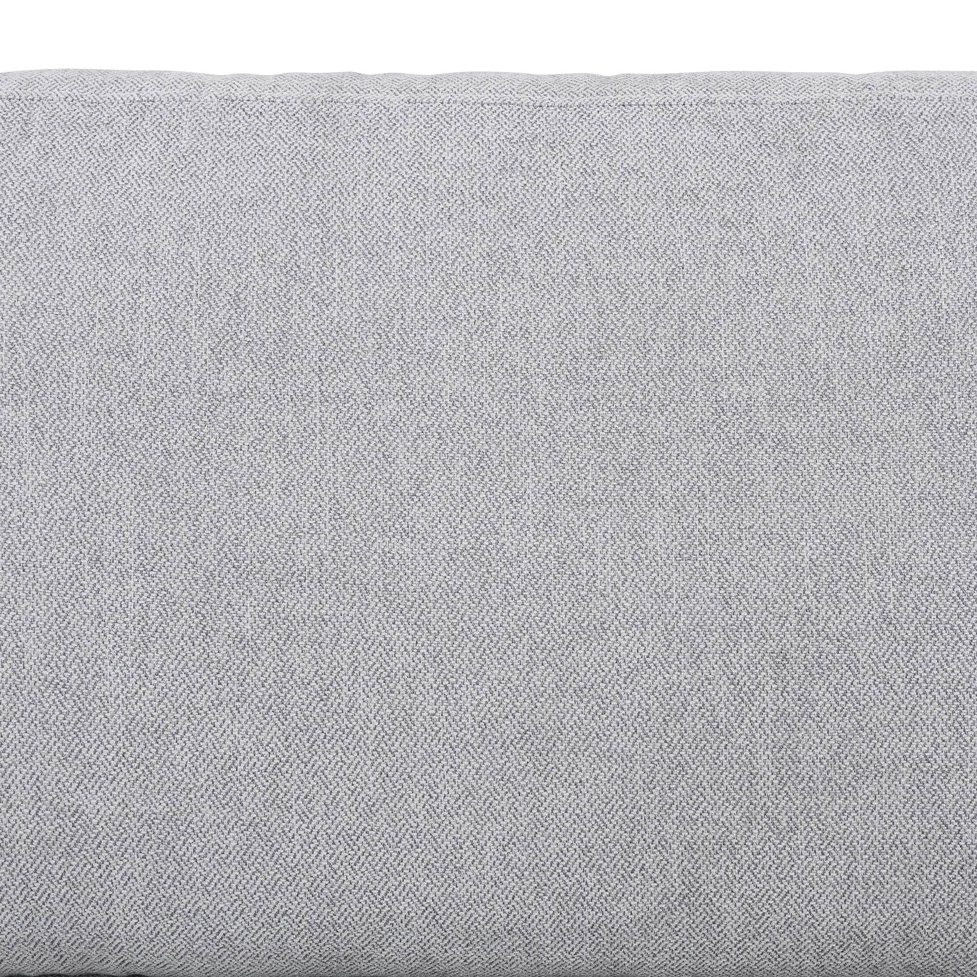 Back. Boyel Living - 8 Piece Modular Corduroy Sofa Set Movable DIY Sectional - Light Gray.
