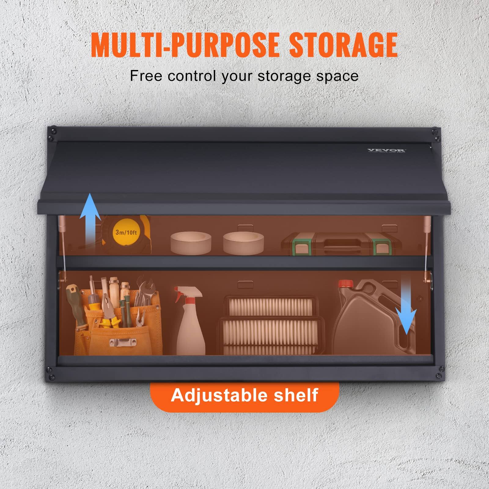 MULTI-PURPOSE STORAGE  
Free control your storage space  

Adjustable shelf  

3m/10ft