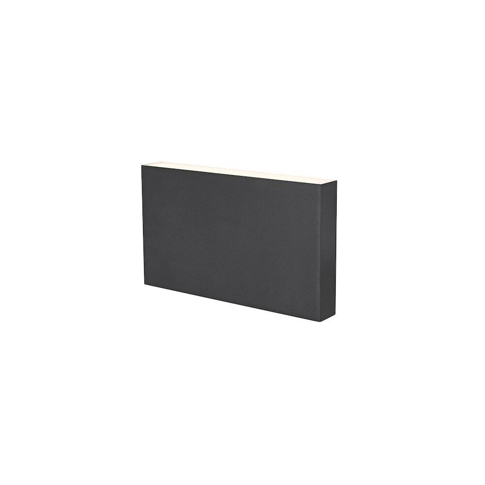 Angle. Elegant Lighting - Colter 8.5 inch Outdoor Wall Sconce in Black - Black.