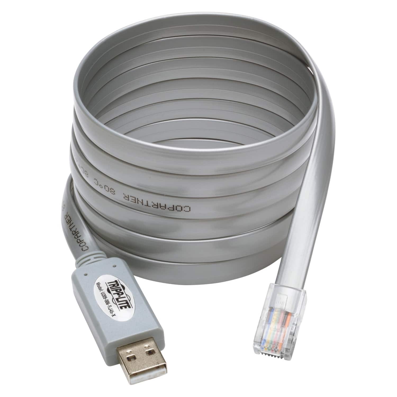 Tripp Lite - USB to RJ45 Cisco Serial Rollover Cable, USB Type-A to RJ45 M/M, 6 ft.