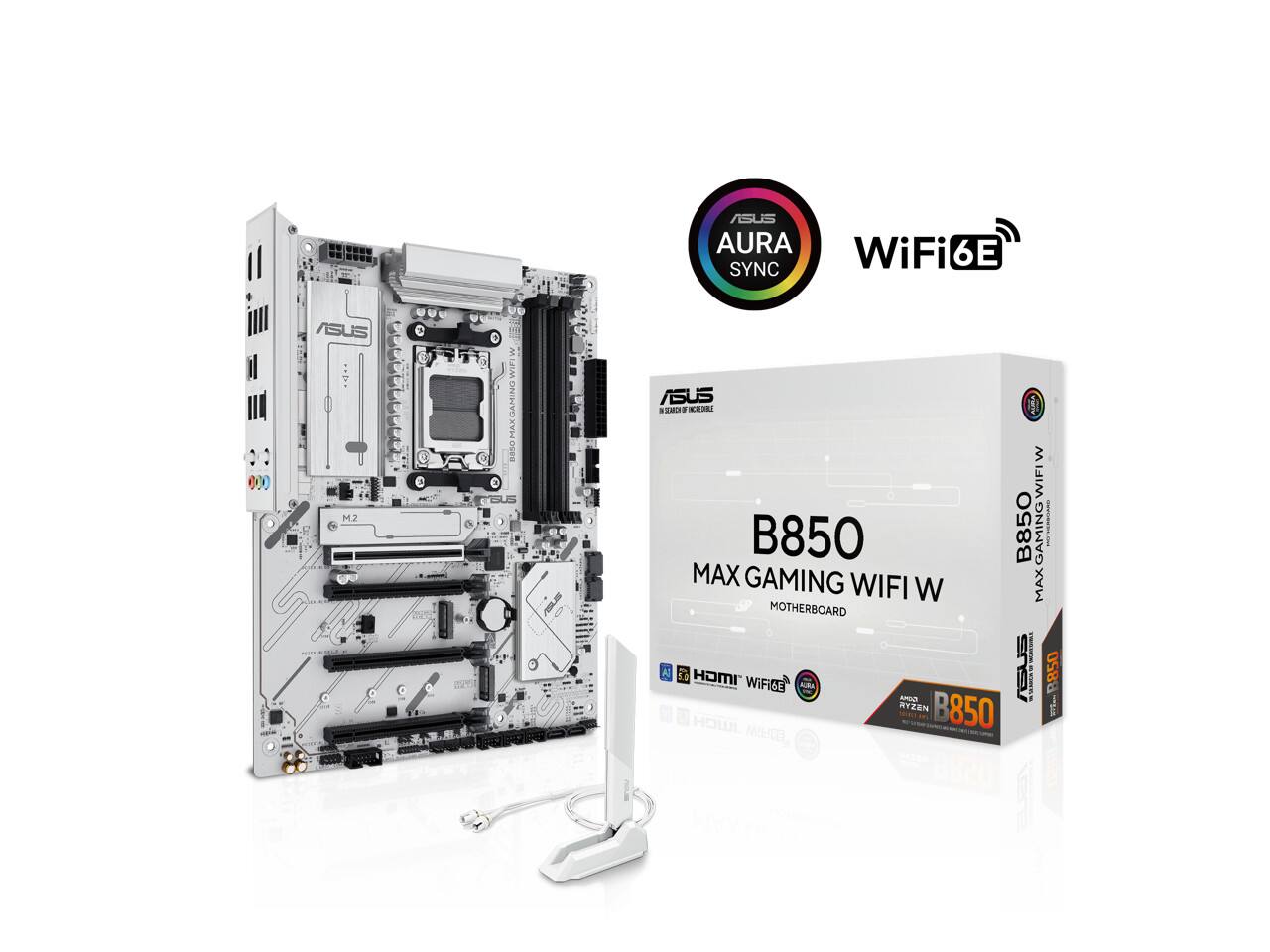 ASUS AURA SYNC WiFi 6E  
ASUS M2  
ASUS B850 MAX GAMING WIFI W  
ASUS B850 GAMING | MAX GAMING WIFI  
AMD Ryzen