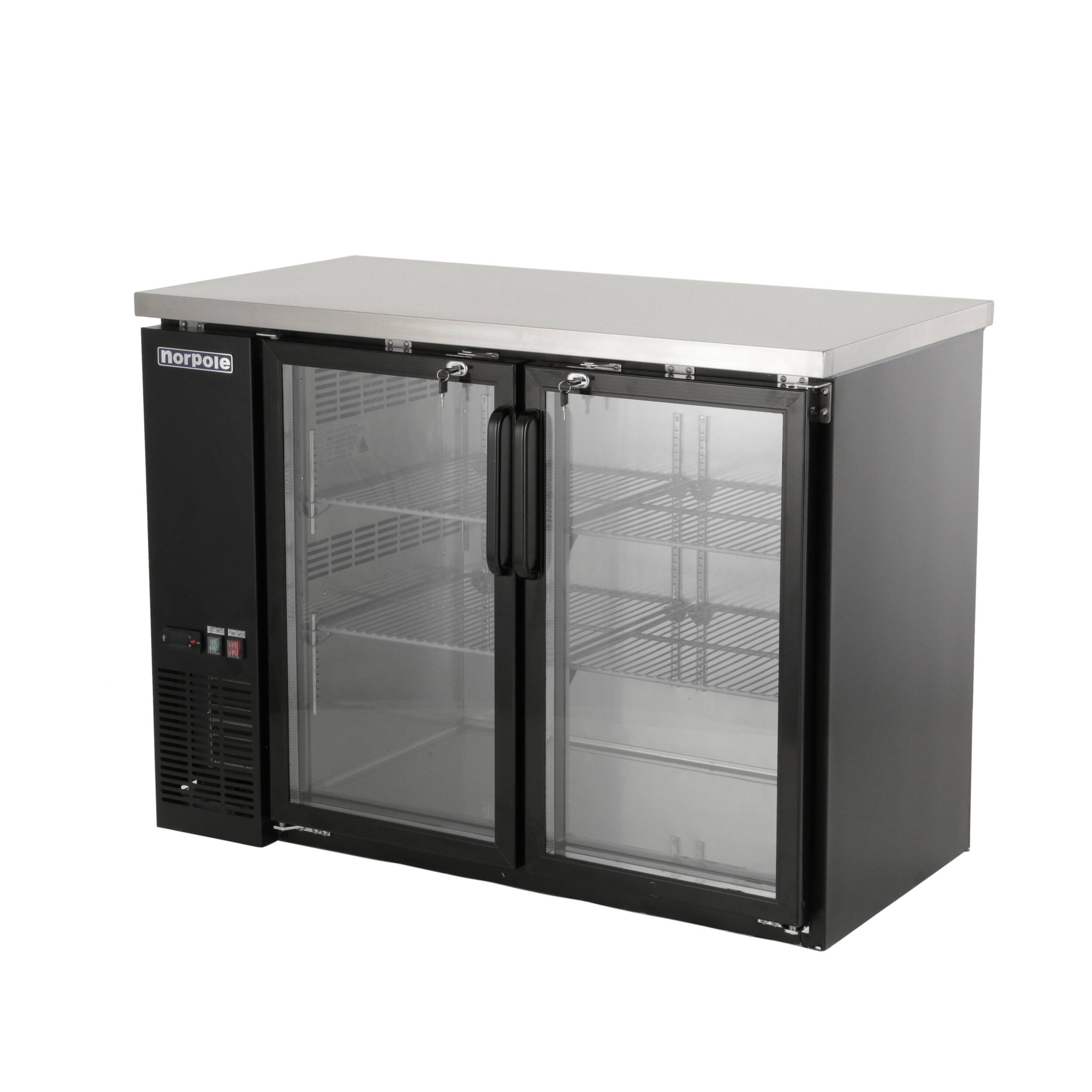 Alt View 2. Magic Chef - Commercial 12 cu. ft. 2-Door Under Bar Specialty Refrigerator in Black - Black.