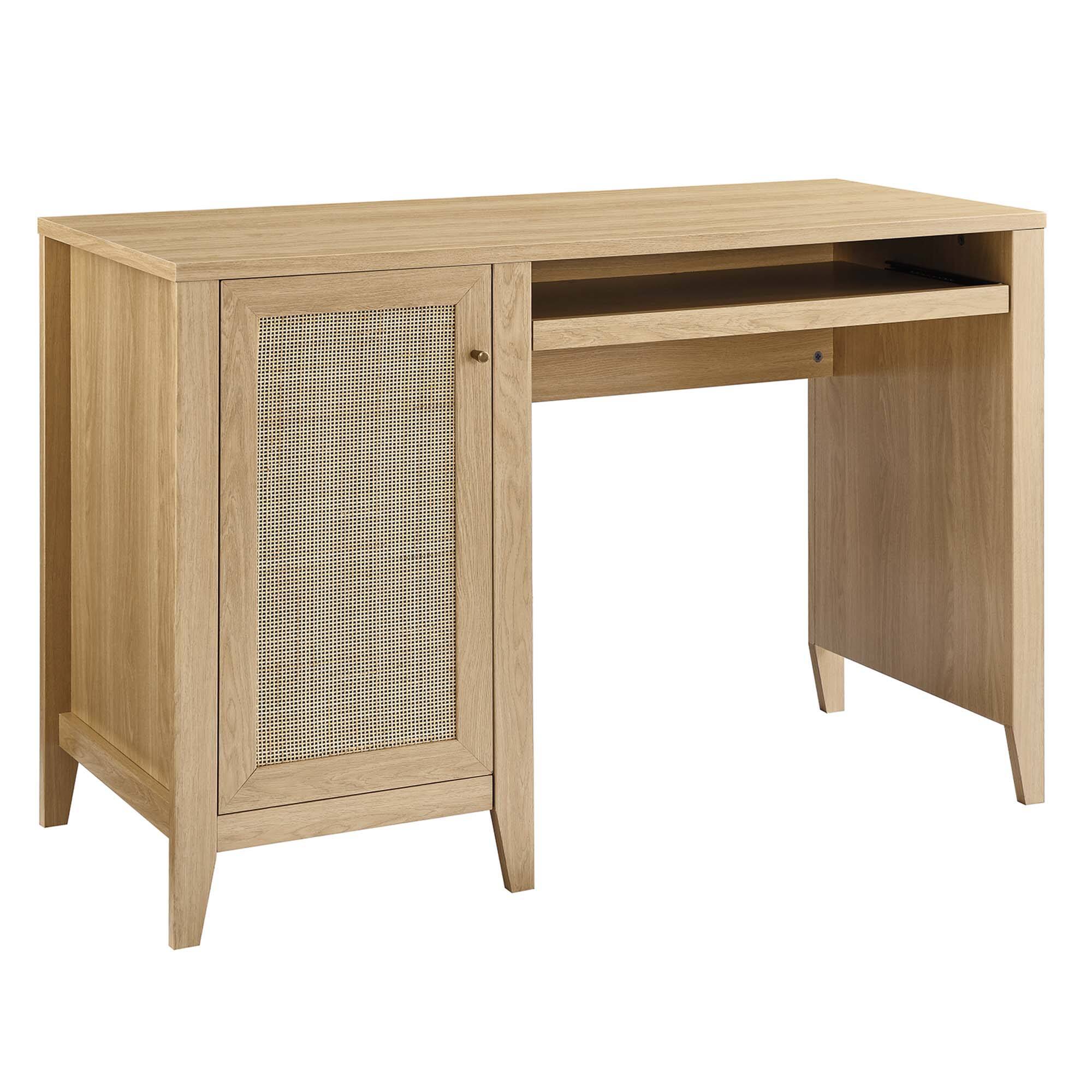 Angle. Modway - Soma 47" Office Desk by Modway - Oak.