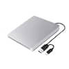 Front. Topteng - 6X Slot-In External Blu-ray Burner - USB 3.0 BD/DVD/CD RW Writer, True Blu-ray Support, Plug & Play for PC & Mac - Silver.