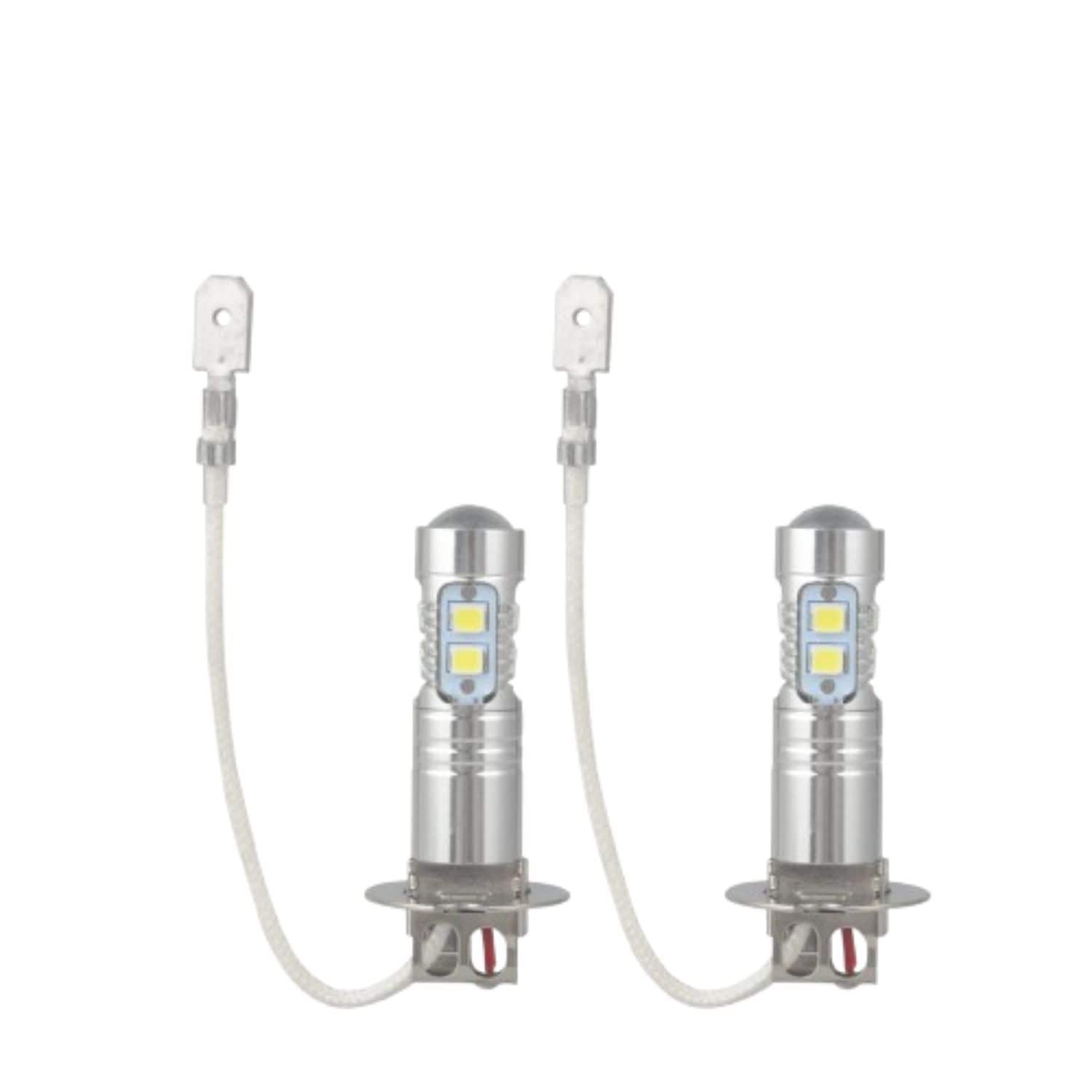 Home Collection - 2× H3 LED Fog Light Bulbs Conversion Kit – Super Bright 6500K White DRL Driving Lights