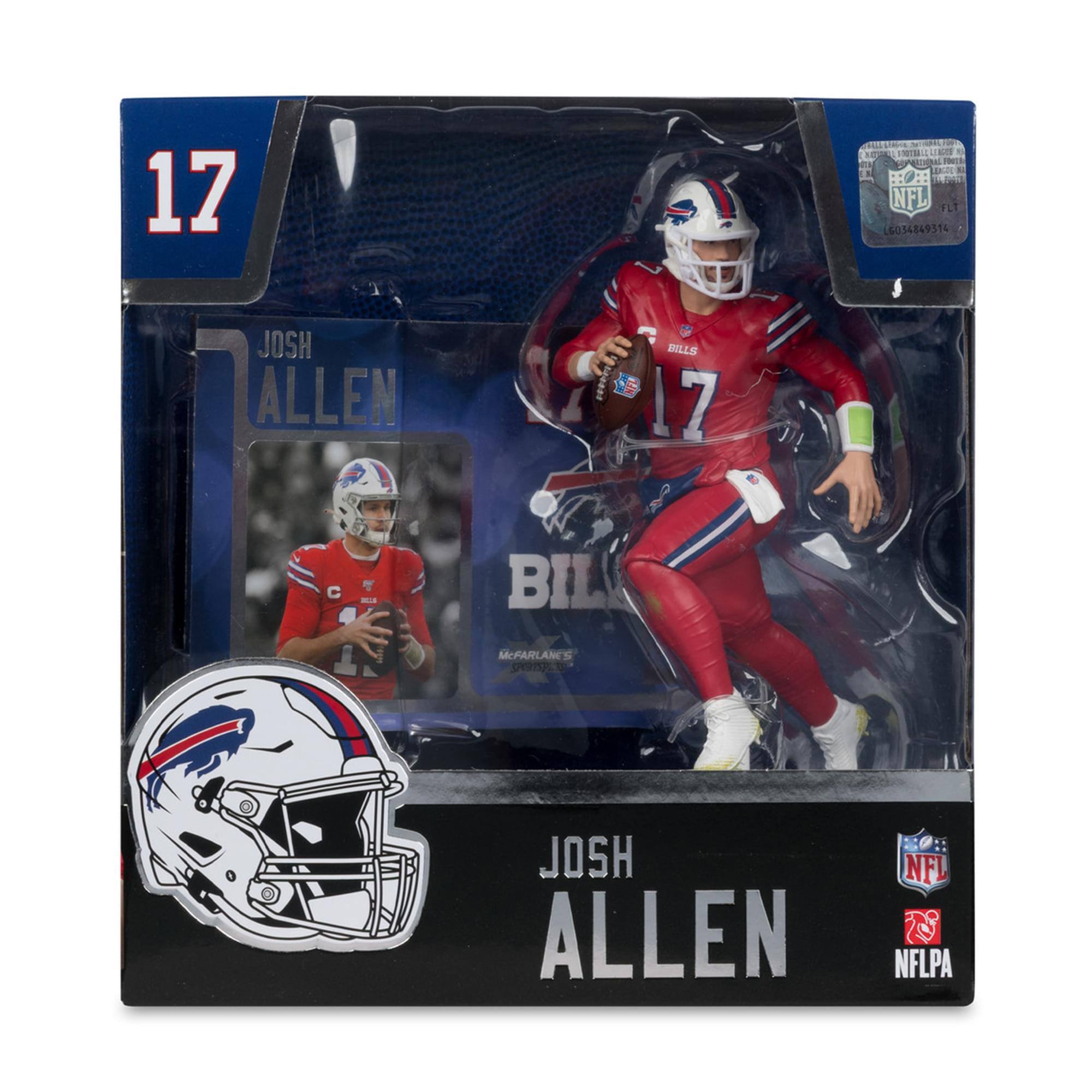 17 - N N 1TLL 4   FNCk :0 H P NFL FLE 6054849314 JOSH ALLEN MILLS 17 C - i BIL McFARLANC omm JOSH ALLEN NFI NFLPA

17  
JOSH ALLEN  
BILLS  
McFARLANE  
NFL  
NFLPA