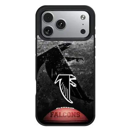 Front. Keyscaper - Atlanta Falcons iPhone Legendary Design Bump Case - 13 mini - Multicolor.
