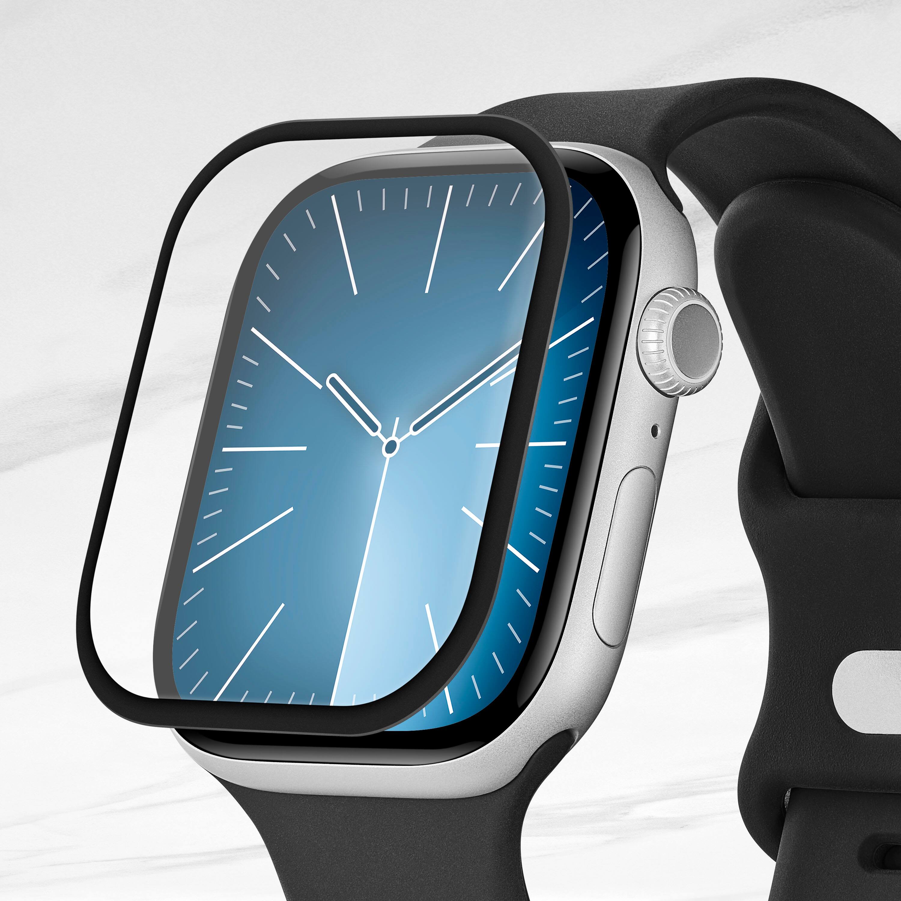 Alt View 11. Insignia™ - Hybrid Glass Screen Protectors for Apple Watch 46mm (2-Pack) - Clear.