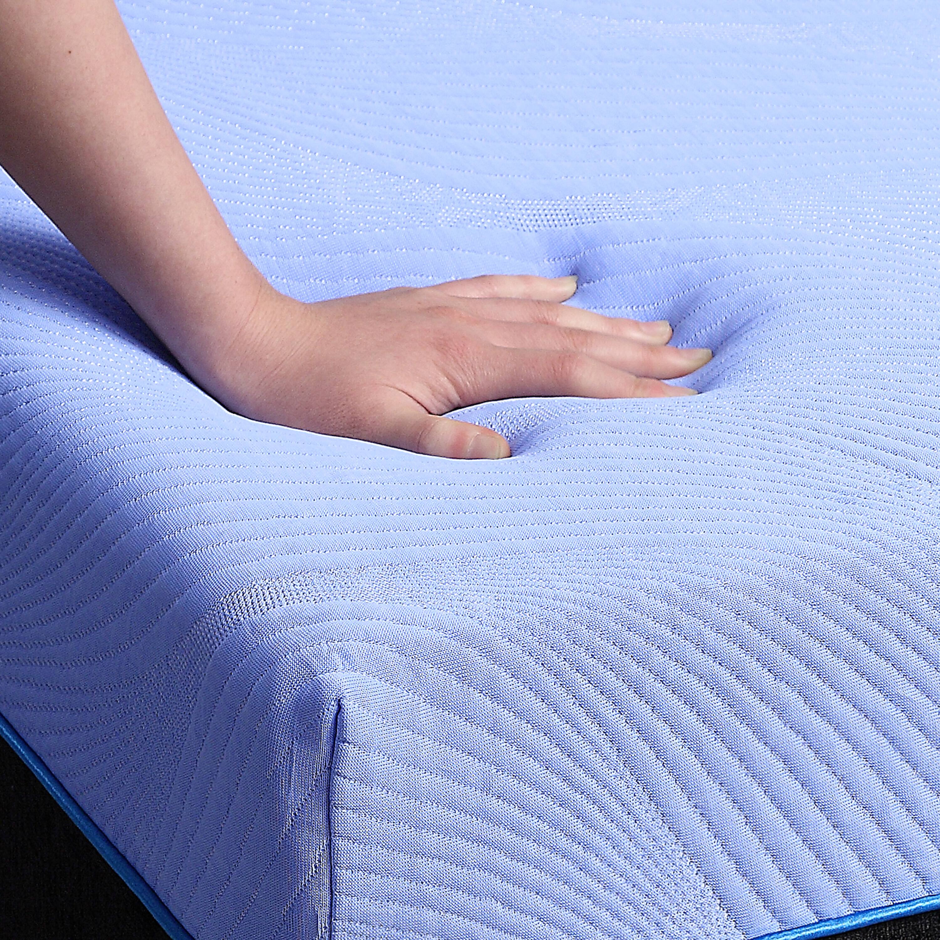 Alt View 5. Glintex - Full 12 Inch Hybrid Cooling Gel Memory Foam and Coil Mattress for Adults - Blue.