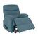 Angle. ProLounger - Sherwin Chenille Wall Hugger Recliner - Medium Blue.