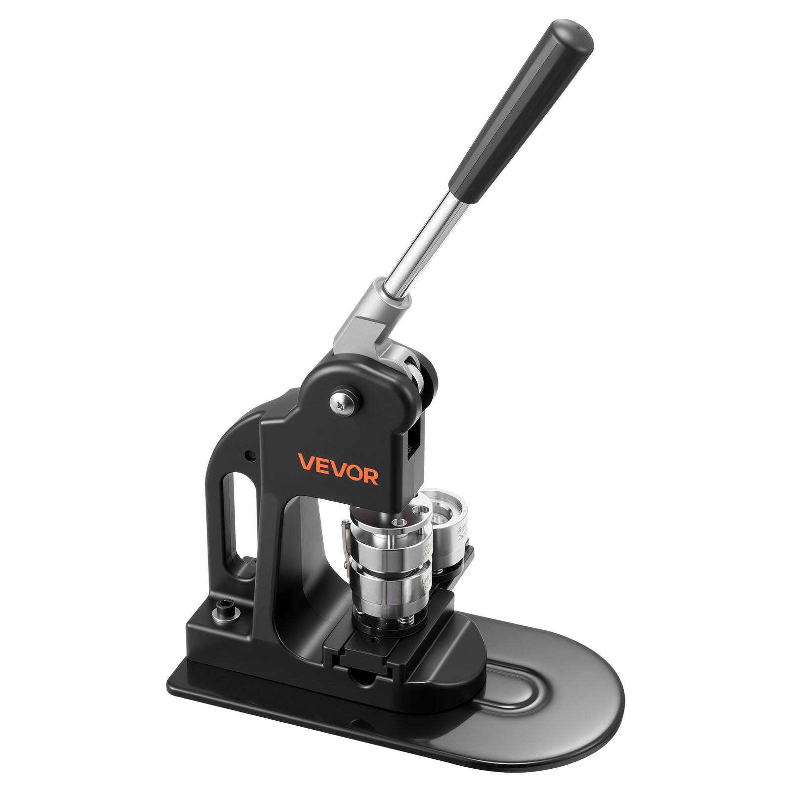 Alt View 5. VEVOR - Button Maker Machine, 1.25 in, Pin Maker Machine with 500pcs Button Parts, Circle Cutter, Hex Wrenches and Magic Book - Black.