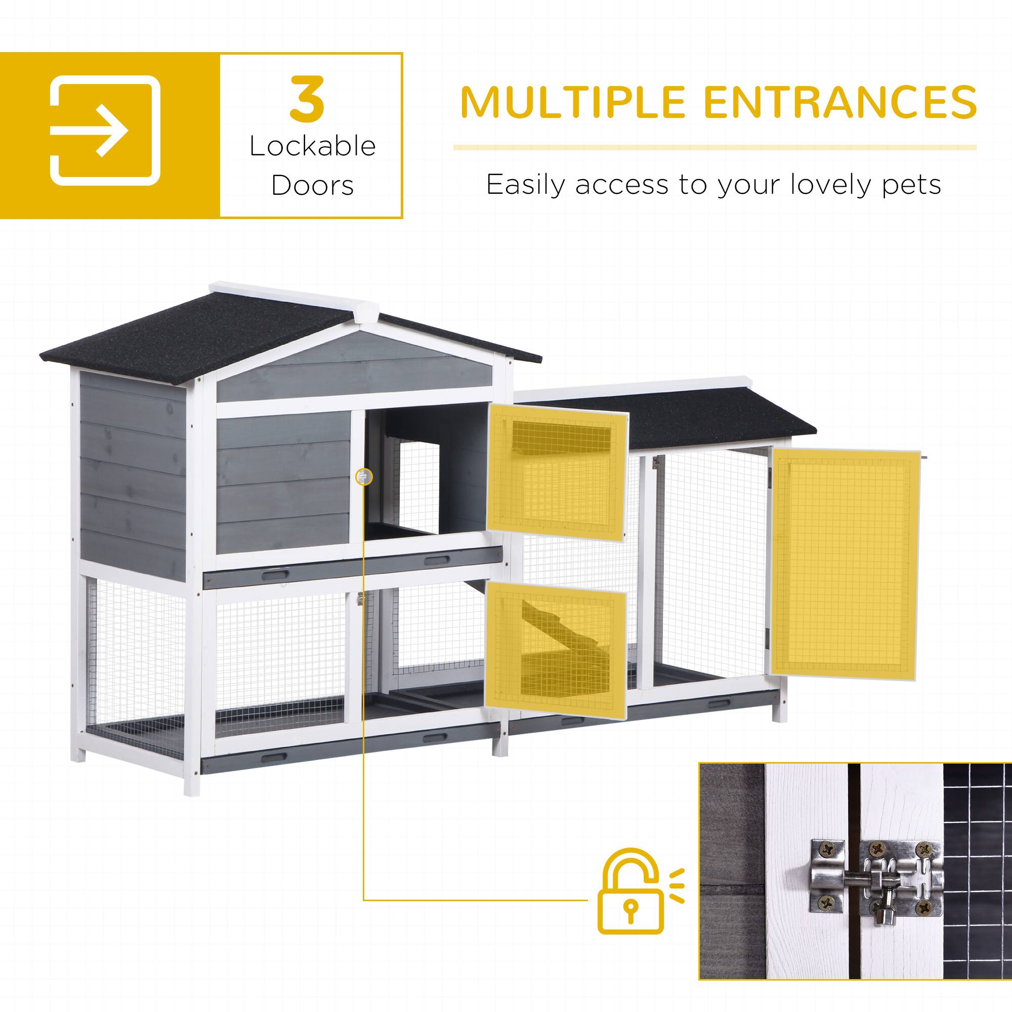 3 Lockable Doors

MULTIPLE ENTRANCES

Easily access to your lovely pets