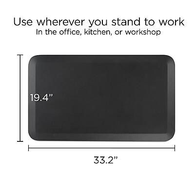 Use wherever you stand to work  
In the office, kitchen, or workshop  

19.4"  
33.2"
