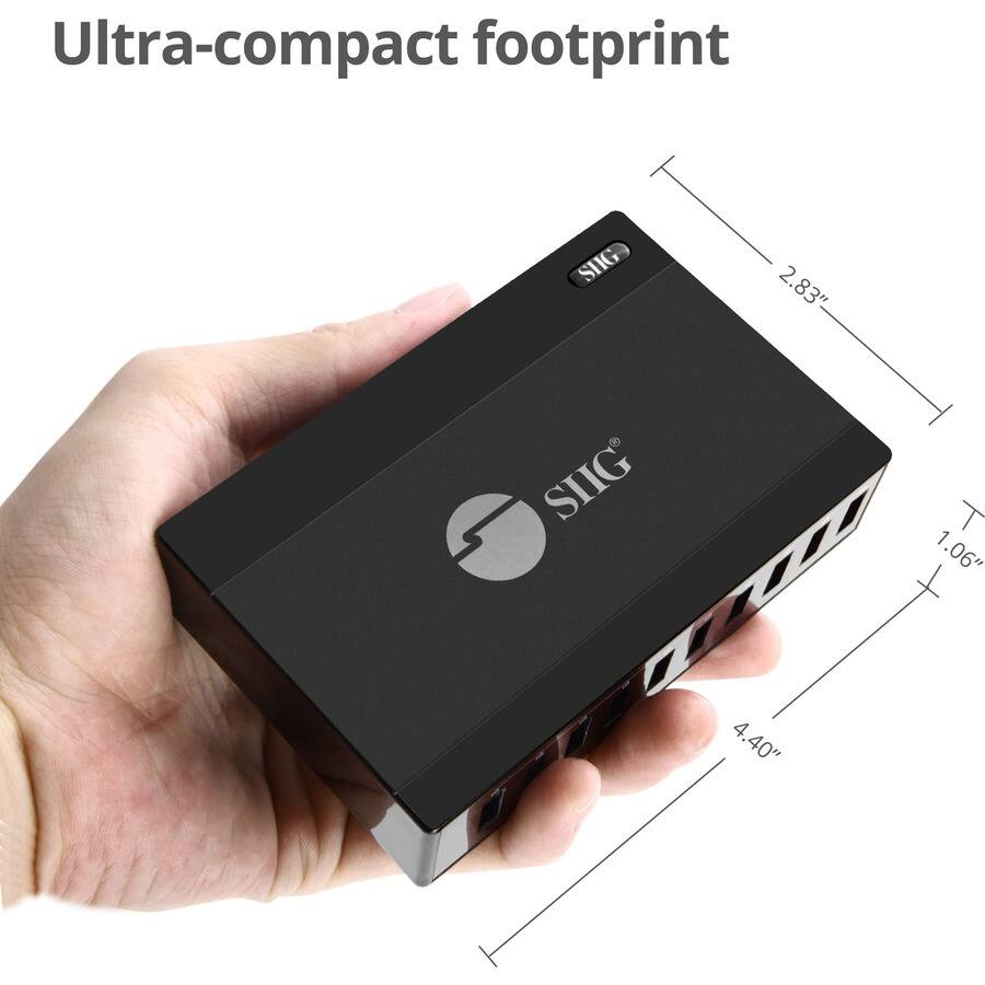 Ultra-compact footprint  
SHG  
2.83" W x 1.06" T x 4.40" L
