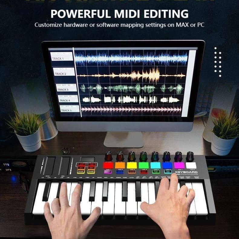 POWERFUL MIDI EDITING  
Customize hardware or software mapping settings on MAX or PC  

TRACK 1  
TRACK 2  
TRACK 3  
TRACK 4  
TRACK 5  

KEYBOARD  
wSEX222DRUE