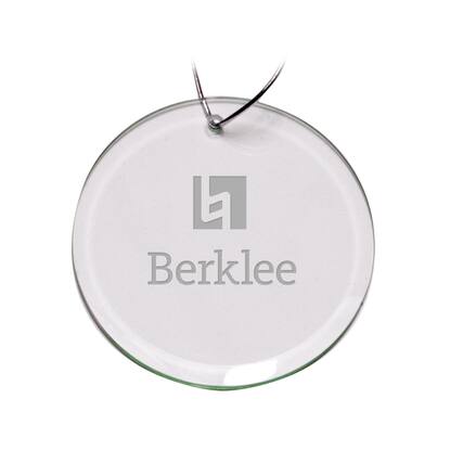 Front. Jardine - Berklee College of Music 3'' Glass Round Ornament - Multicolor.