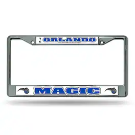 Rico Industries - Orlando Magic NBA Chrome Metal License Plate Frame - Multi