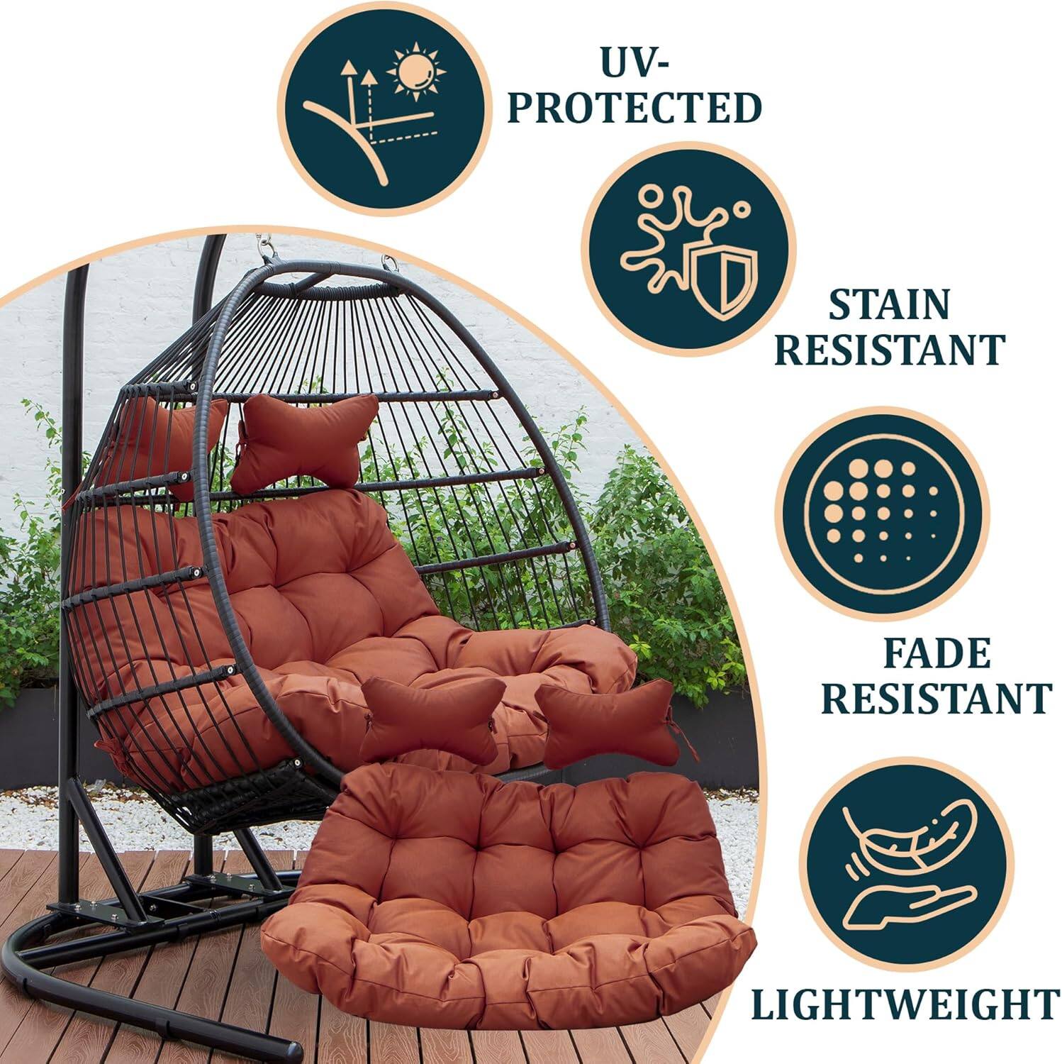UV-PROTECTED  
STAIN RESISTANT  
FADE RESISTANT  
LIGHTWEIGHT