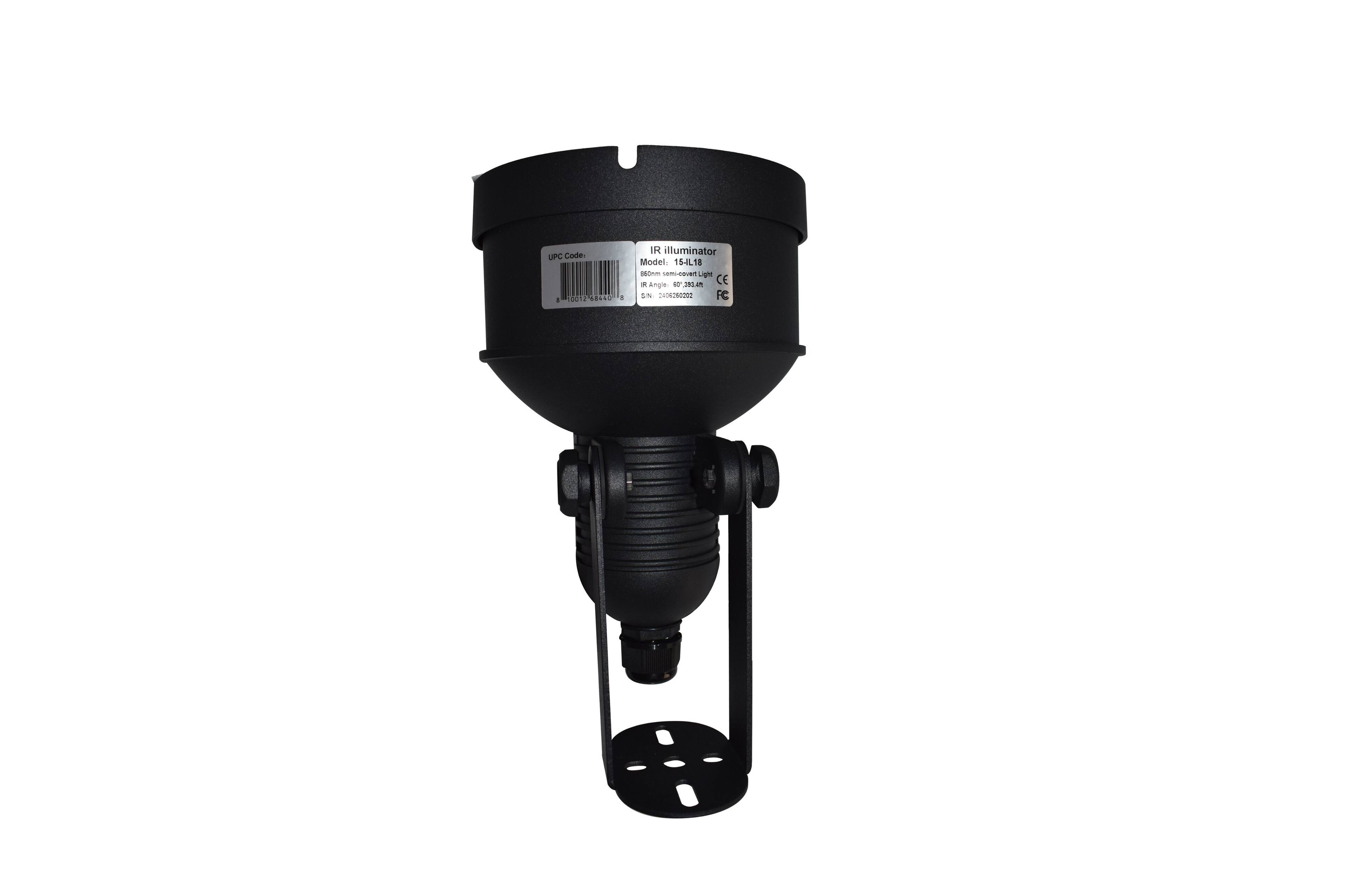 SPC Code - 0012 SELLD

IR illuminator
Model: 15-L58
880nm semi-covert Light
IR Angle: 80°
CE
SN: 103043202
FC

UPC Code: 8901679846101