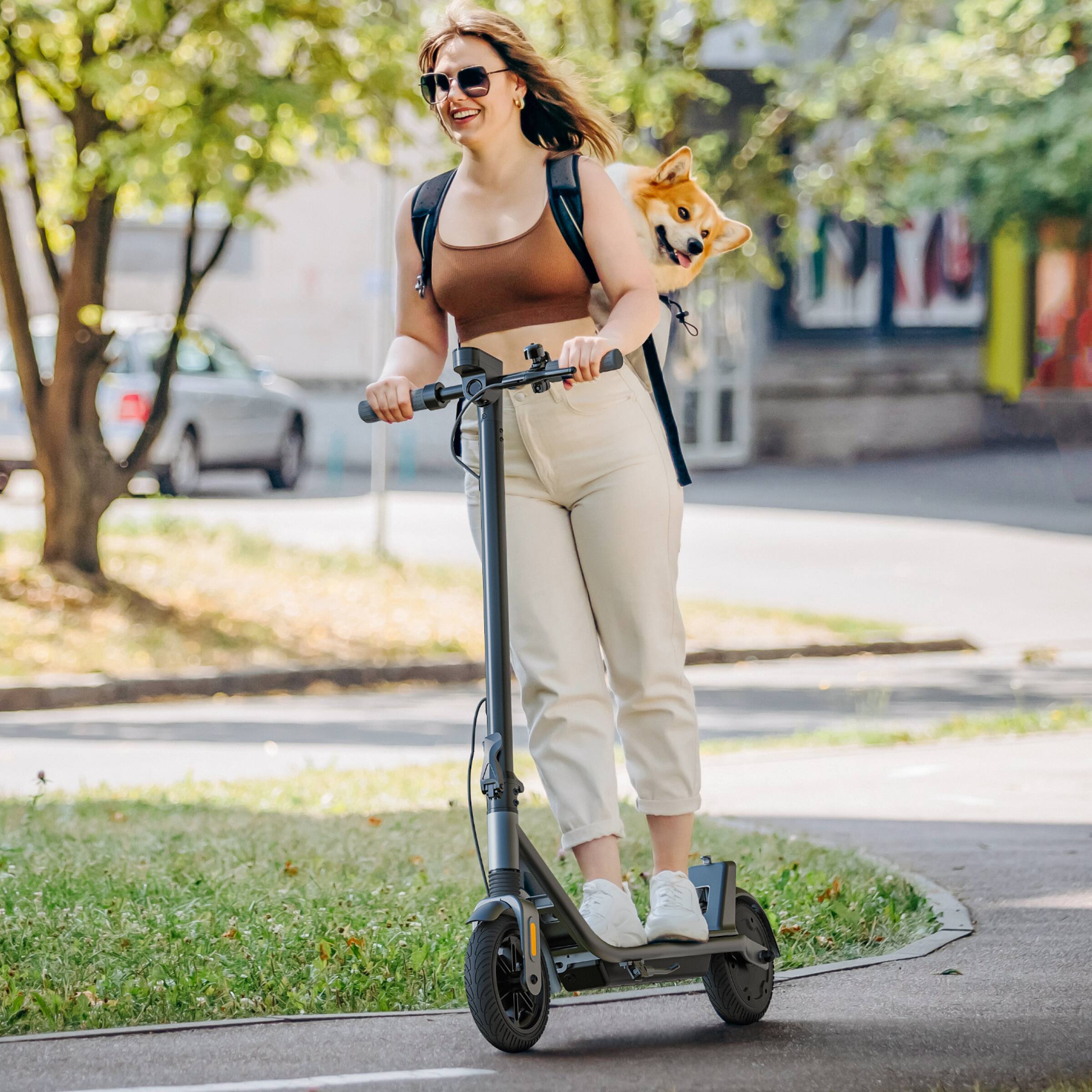 Alt View 2. Aotos - AOTOS Electric Scooter A1A Black - Black.