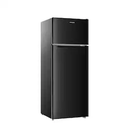 BANGSON - 7.7 Cu.Ft Apartment Fridge with Top Freezer, Large Capacity, Energy Saving, Low Noise - Black