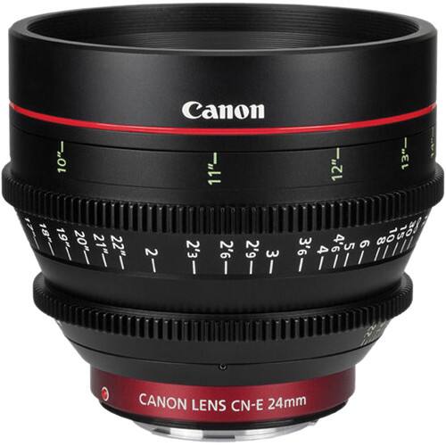 10"- Canon 11"- 12"- 13"- 18 19" 20" 21" 22"- 2 I ! 1 3' n 4 2 9 '3 2'6 2'9 9 9 / 1111 I F I I I / I CANON LENS CN-E 24mm