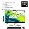 27" IPS FHD (1920x1080)
16GB MEMORY
512GB STORAGE
AMD RYZEN 5
Windows 11 Pro
acer