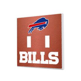 Keyscaper - Buffalo Bills Football Design Double Toggle Light Switch Plate - Multicolor