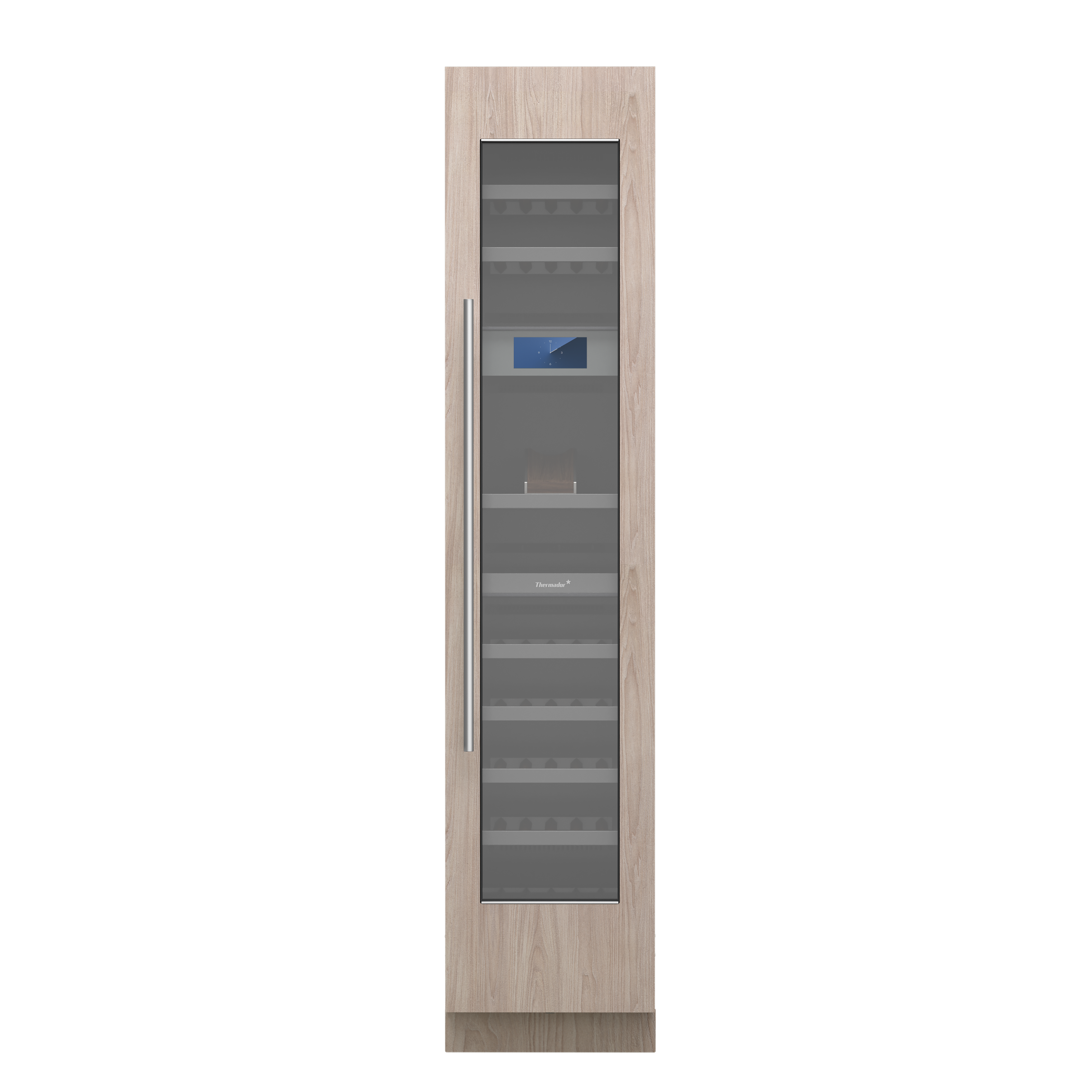 Thermador - Freedom Collection 65-Bottle 3-Zone Smart Built-in Wine Preservation Column with Presenter - Custom Panel Ready