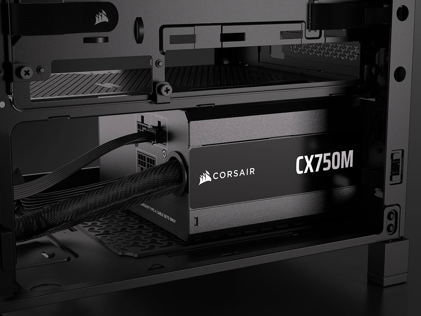 + 224 CORSAIR CX750M RSAN TYPE A CABLE 1 SETS ONLY