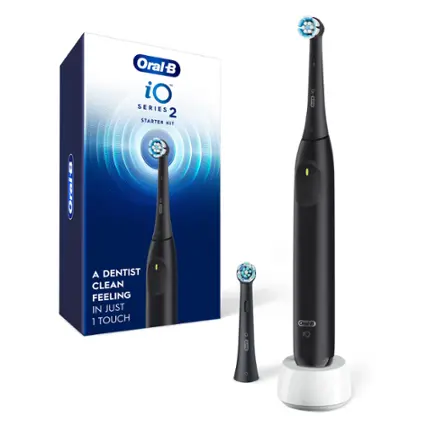 Oral-B iO Series 2 Starter Kit: 2 Smart Oral-B iO: A Dentist Clean Feeling in Just 1 Touch