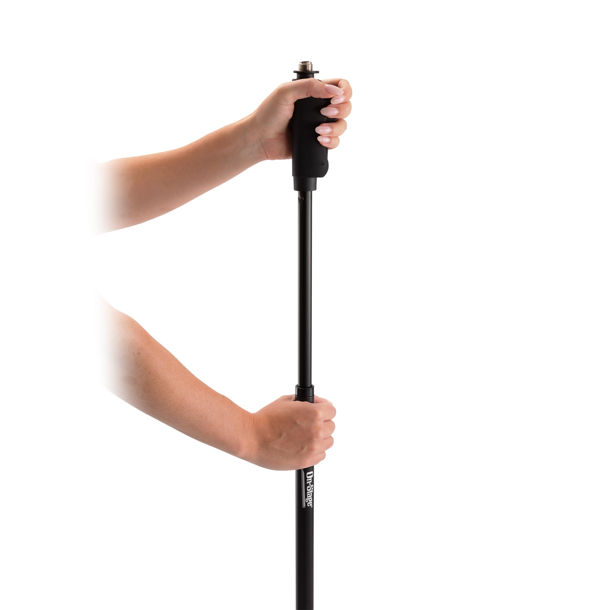 Alt View 2. On Stage Stands - On-Stage Production-Grade MS9510 One-Handed Mic Stand with Round Base (For Vocal and Instrument Microphones, - Black.