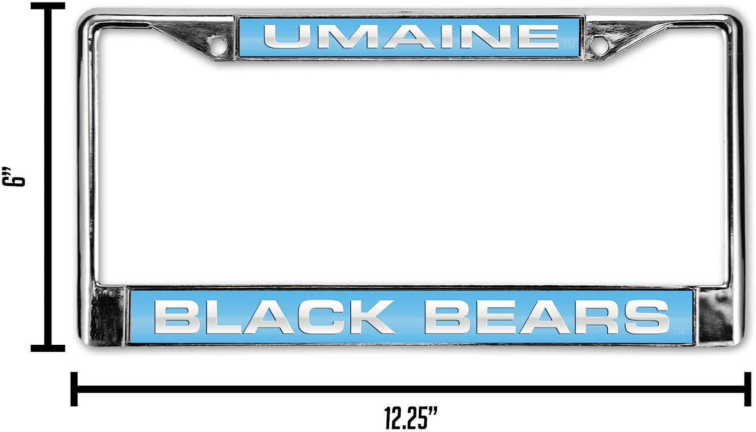 UMAINE  
BLACK BEARS  

6"  
12.25"