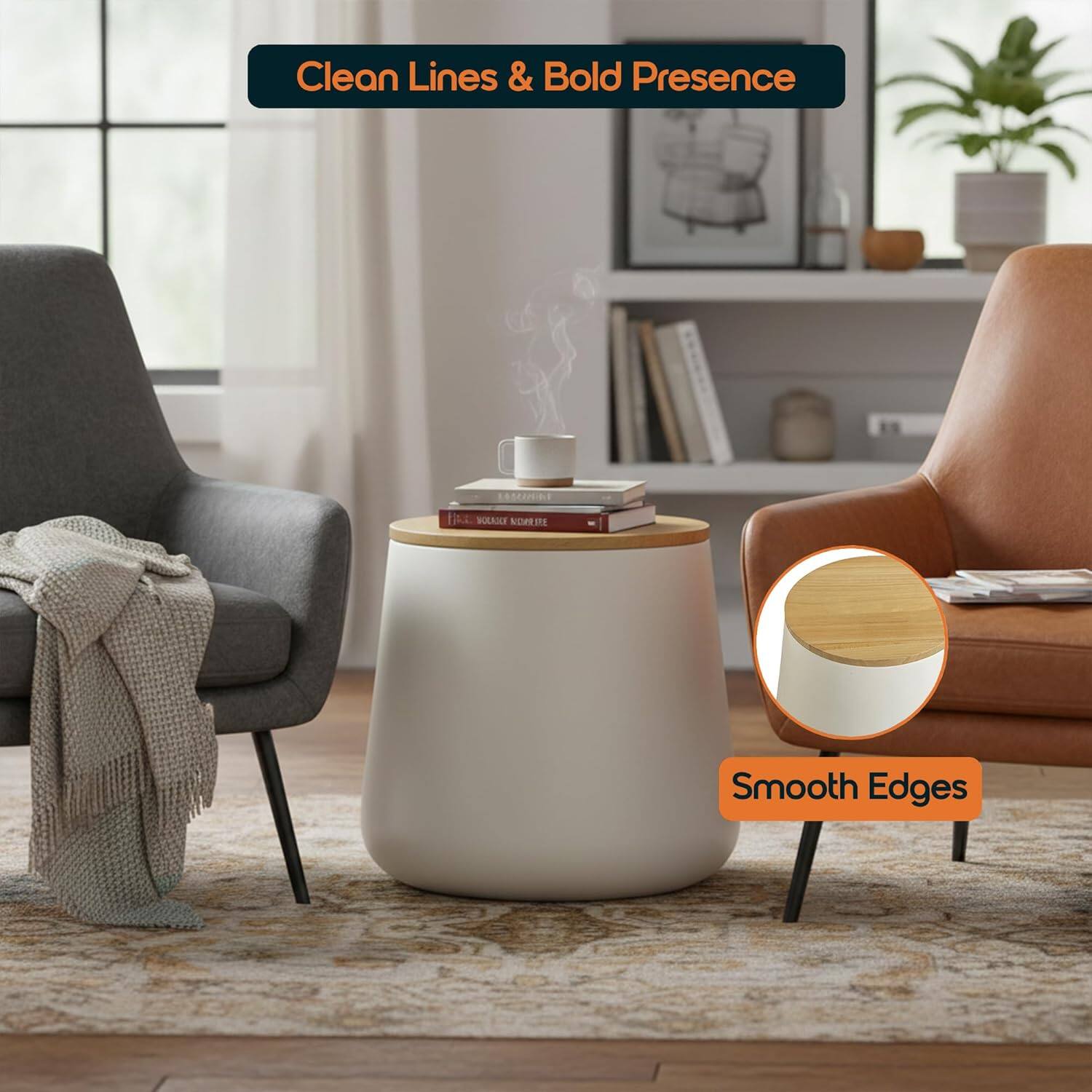 Clean Lines & Bold Presence  
Smooth Edges