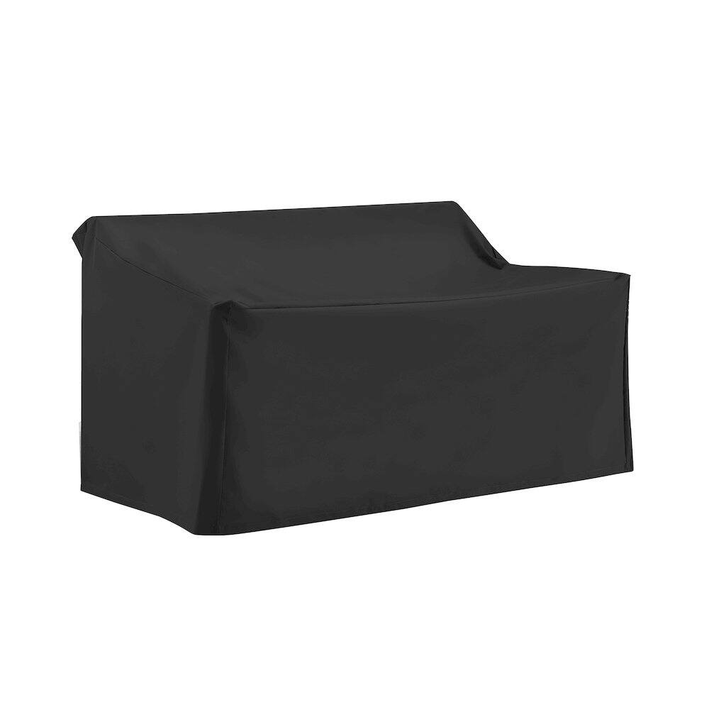Left. Crosley Furniture - Outdoor Loveseat Furniture Cover - Black.