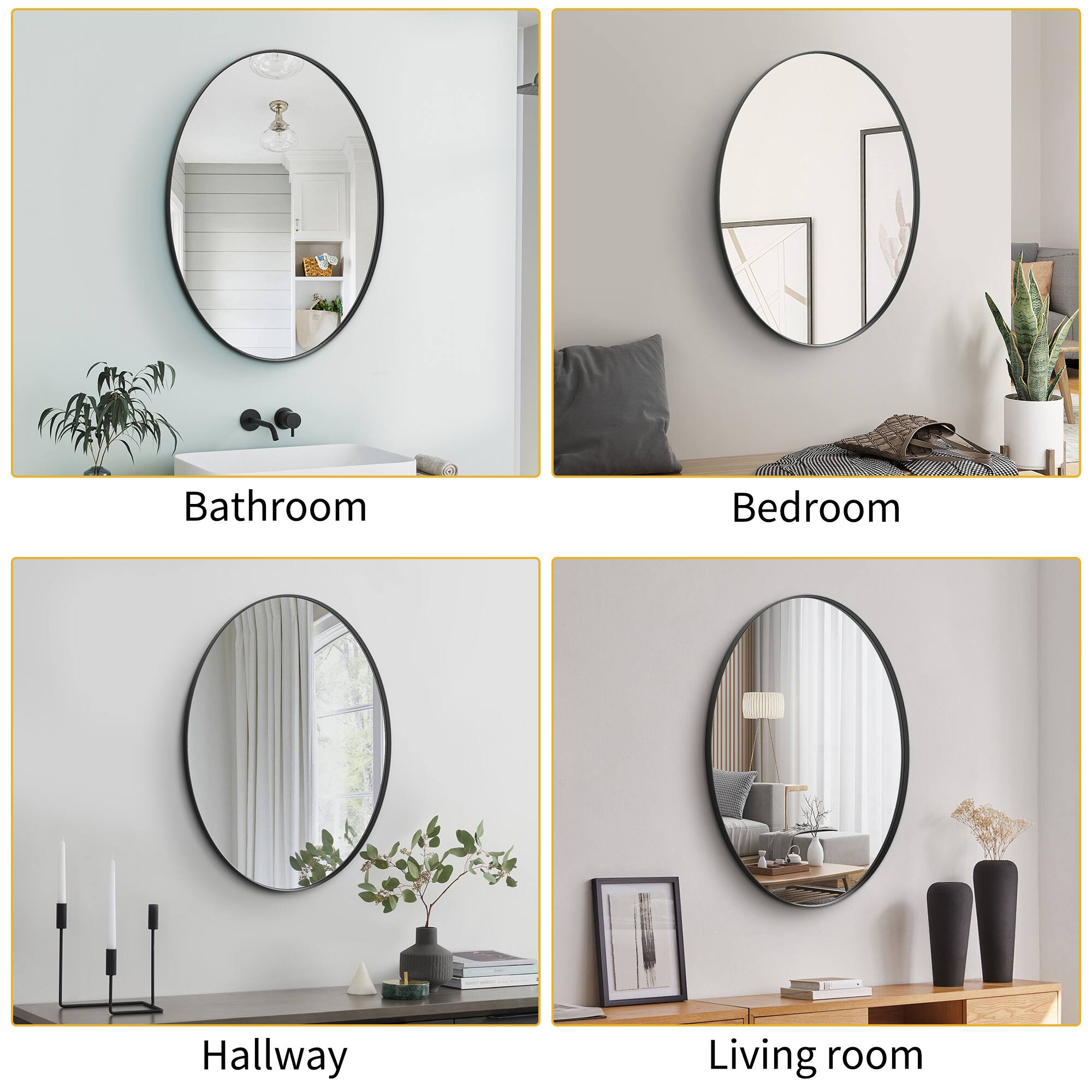 Bathroom  
Bedroom  
Hallway  
Living room