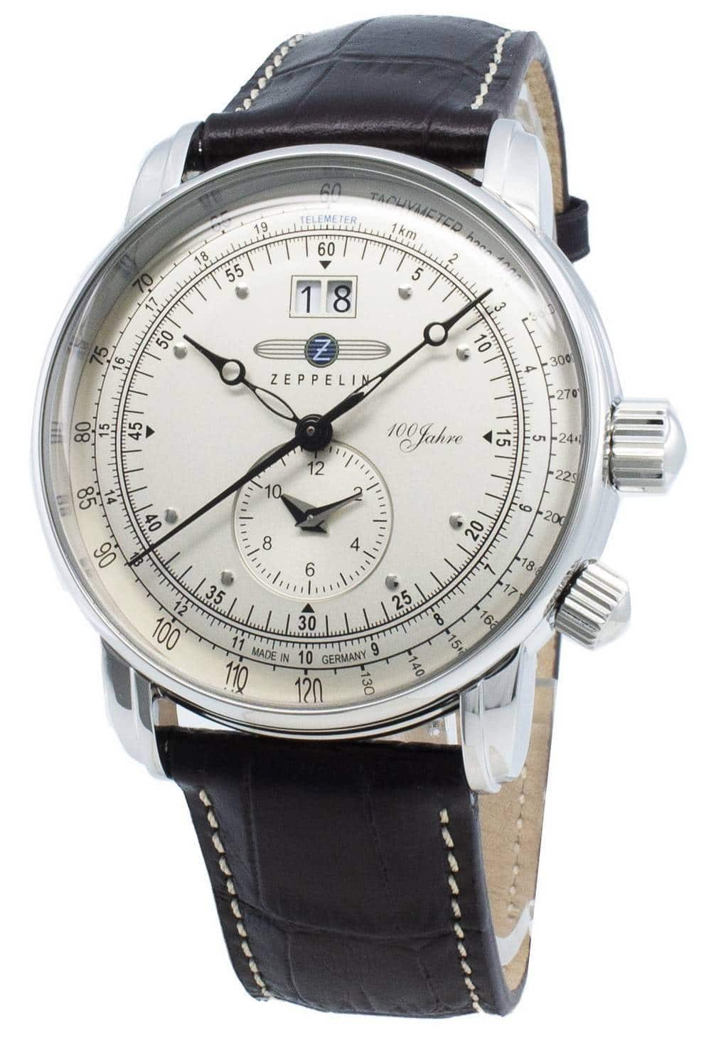 Zeppelin - 100 Jahre 7640-1 76401 Quartz Tachymeter Men's Watch - White