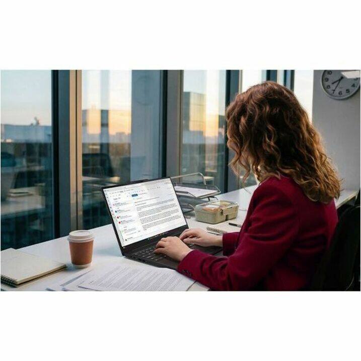 Alt View 4. Lenovo - Lenovo ThinkPad T16 Gen 5 22AN0011US 16" Touchscreen Notebook - WUXGA - 60 Hz - AMD Ryzen 7 PRO Ryzen PRO 200 Series 250 - Black.