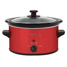 Nesco - Sc-150r 1.5-qt. 120-watt Metallic Slow Cooker - Red