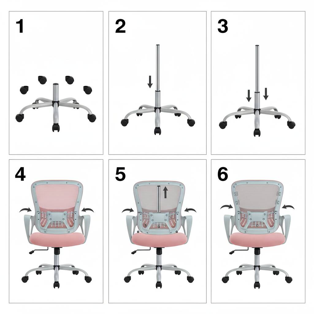 Alt View 2. AOITUN - Executive Office Chair for Long Work Hours, Ergonomic Comfort for Dorm, Works Well with Twin XL Memory Foam Setup - Pink.