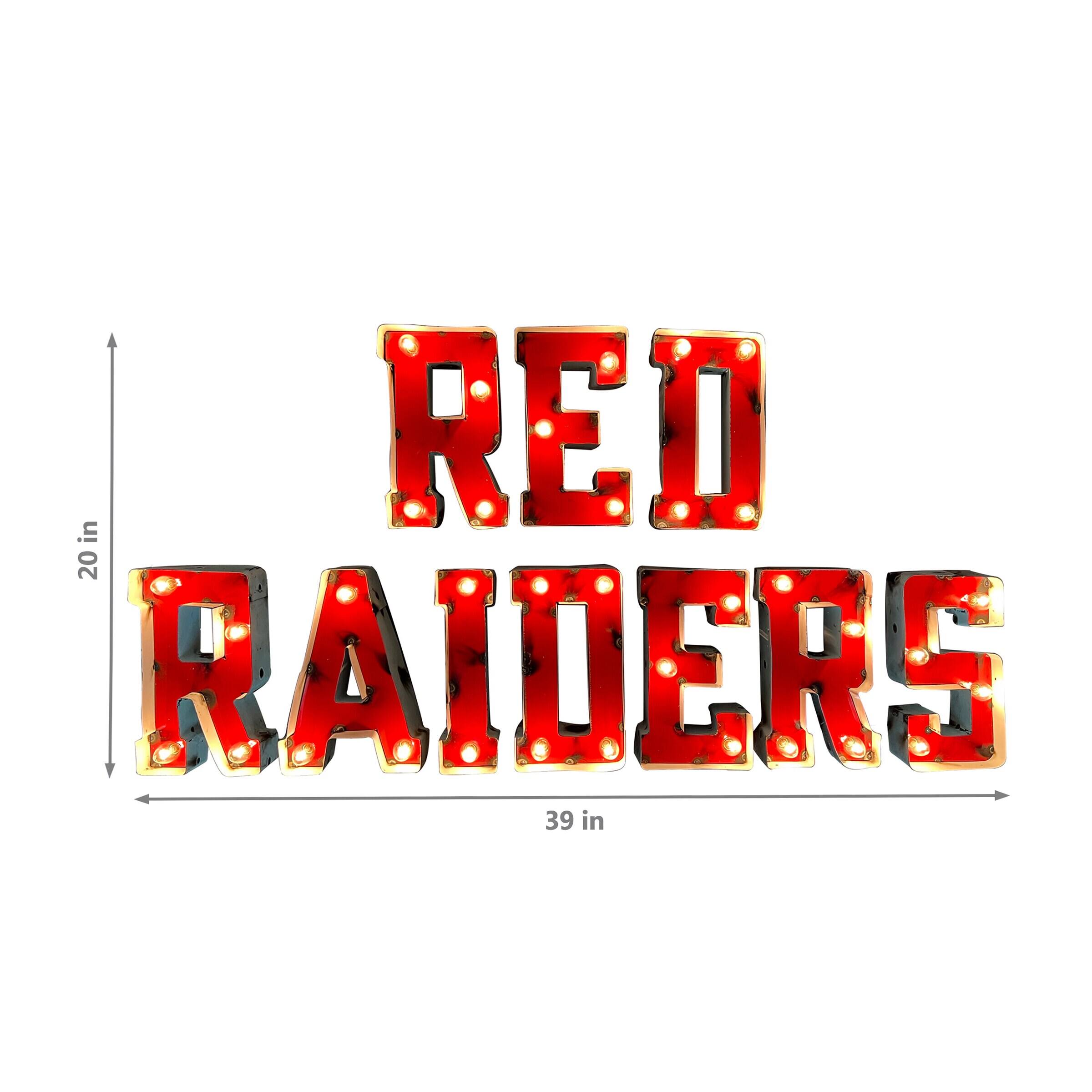 RED RAIDERS

20 in  
39 in