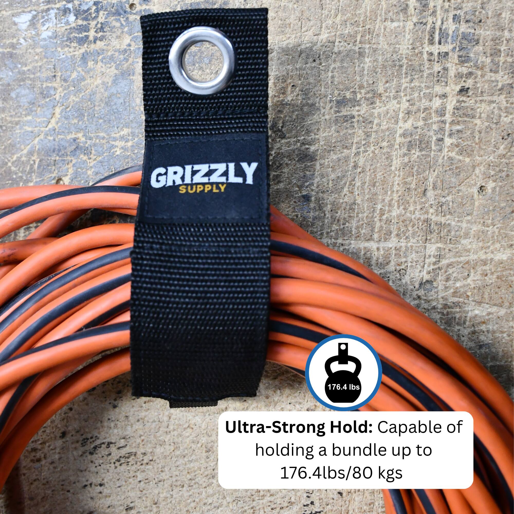 GRIZZLY SUPPLY

Ultra-Strong Hold: Capable of holding a bundle up to 176.4 lbs/80 kgs