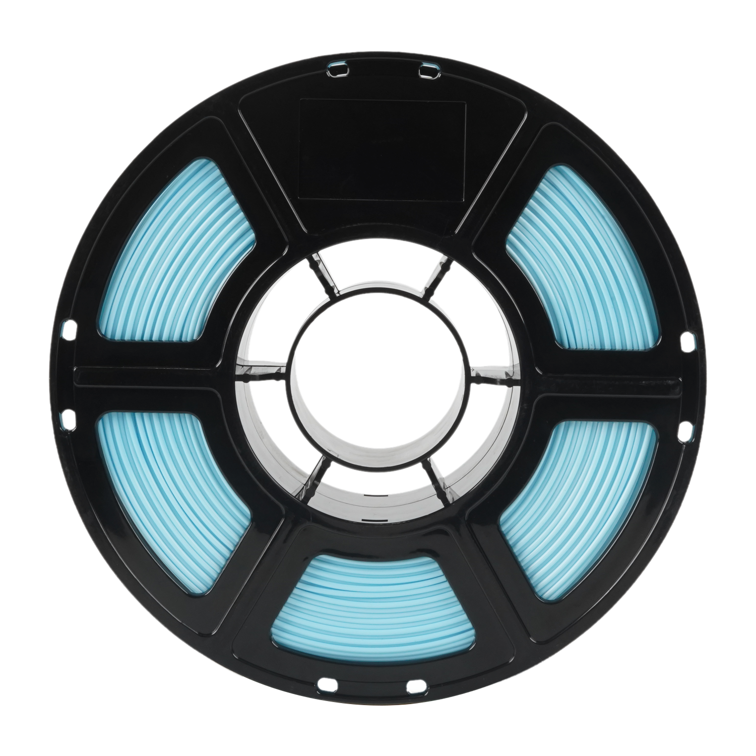 Alt View 7. Flashforge - PLA Silk+ 3D Printer Filament-1.75mm-1kg (2.2 lbs) Spool - Clear Blue.