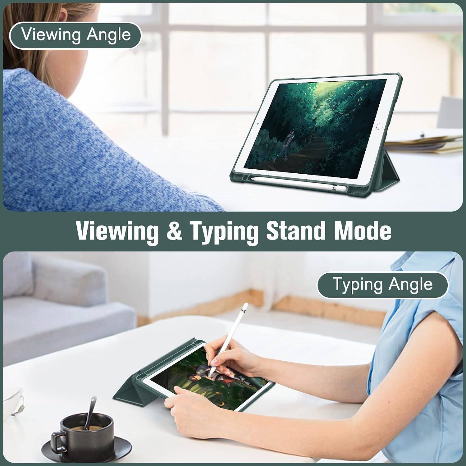 Viewing Angle  
Viewing & Typing Stand Mode  
Typing Angle
